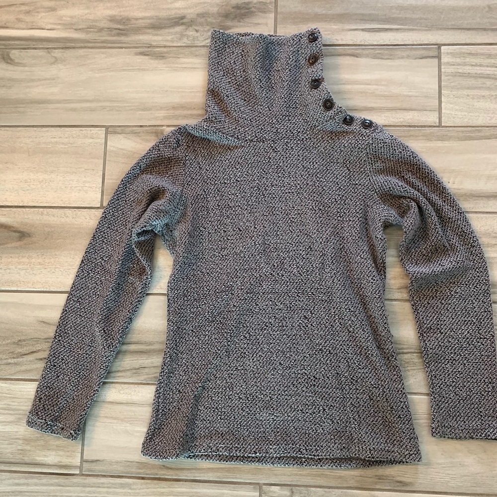 Merrell button turtleneck sweater, super soft, XS